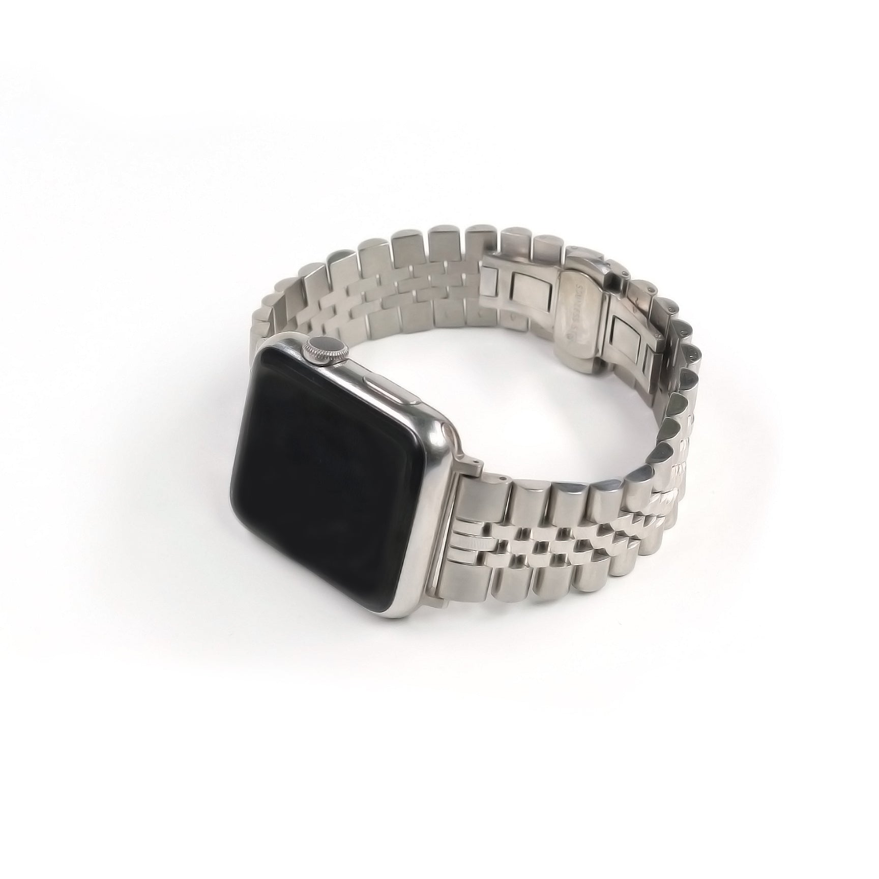 Florence Silver Edelstahl Classic | Gliederarmband für Apple Watch (Silber)-Apple Watch Armbänder kaufen #farbe_silber