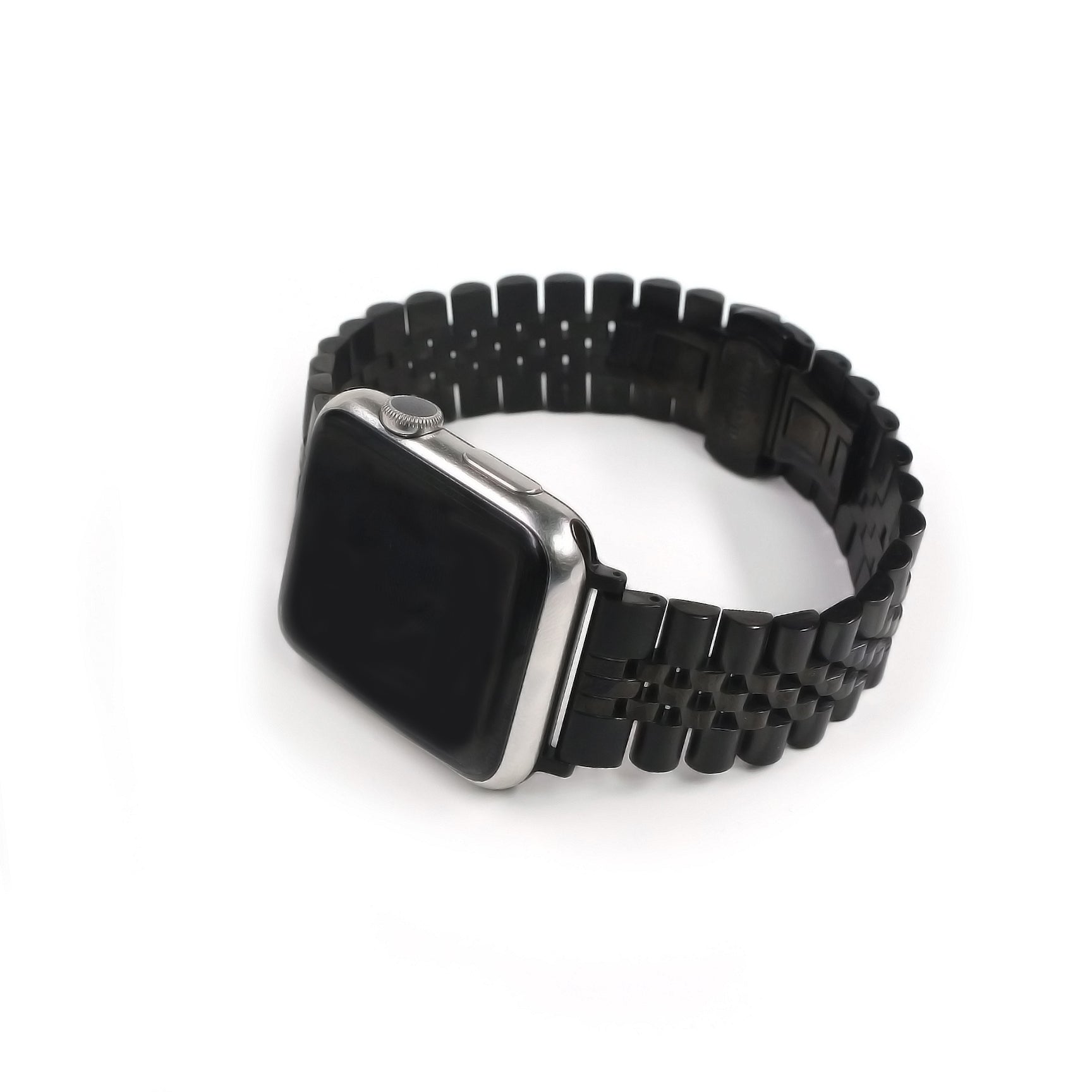 Florence Black Edelstahl Classic | Gliederarmband für Apple Watch (Schwarz)-Apple Watch Armbänder kaufen