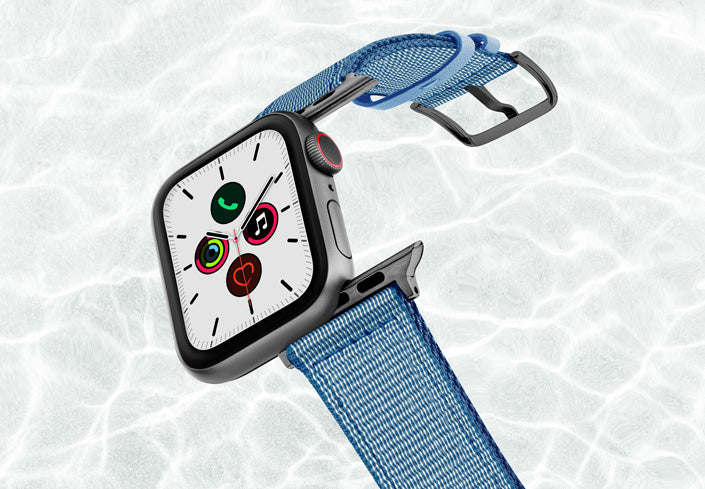 Blue Lagoon Classic | Armband aus recyceltem Ozeanplastik für Apple Watch (Blau)-Apple Watch Armbänder kaufen