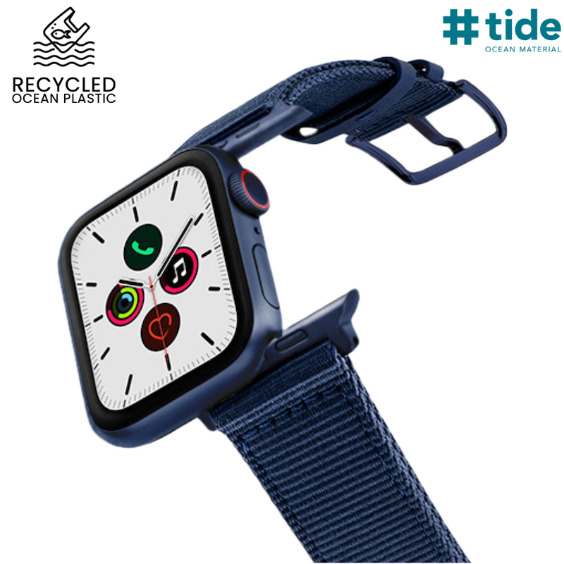 Blue Marine Classic | Armband aus recyceltem Ozeanplastik für Apple Watch (Blau)-Apple Watch Armbänder kaufen