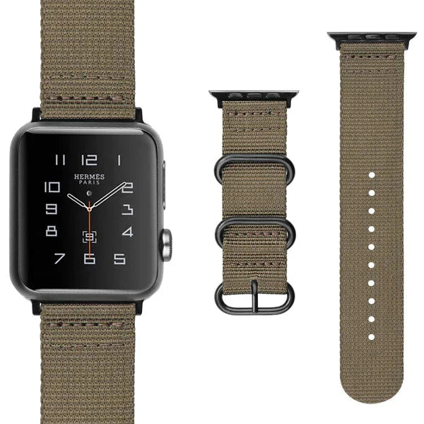 Double Buckle Sand | Armband für Apple Watch (Braun)-Apple Watch Armbänder kaufen #farbe_sand