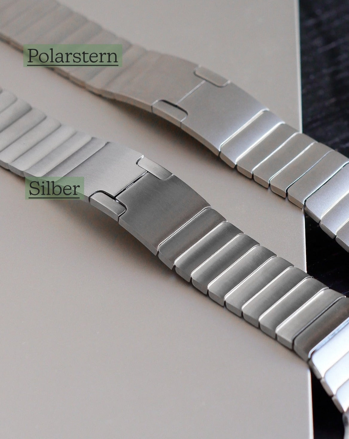 Silber - Edelstahl Gen. 6 | Gliederarmband für Apple Watch-Apple Watch Armbänder kaufen #farbe_silber