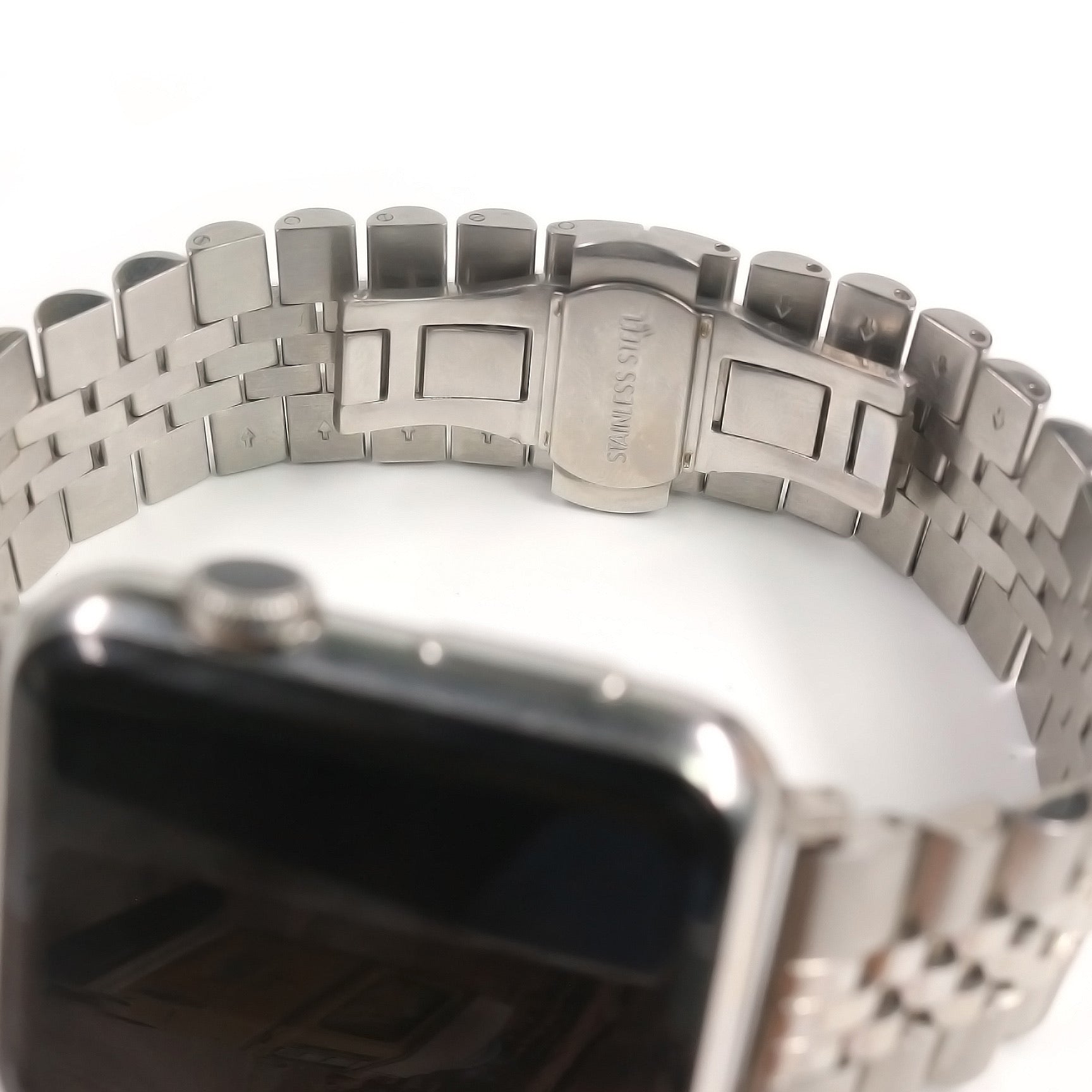 Florence Silver Edelstahl Classic | Gliederarmband für Apple Watch (Silber)-Apple Watch Armbänder kaufen