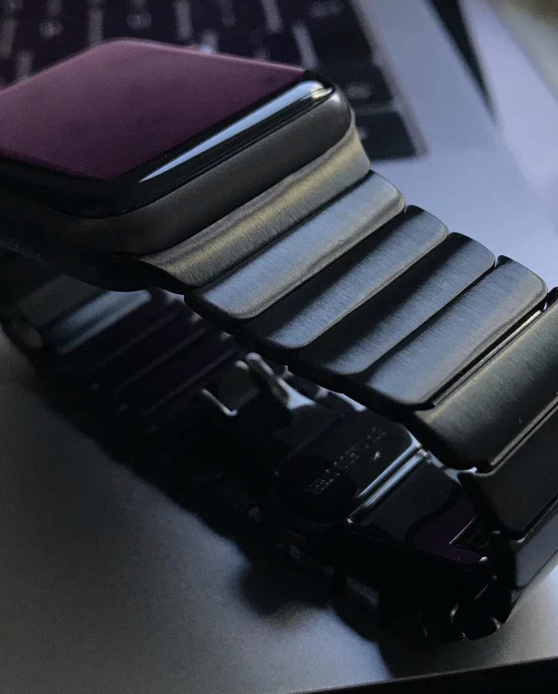 Schwarz - Edelstahl Gen. 1 | Gliederarmband für Apple Watch-Apple Watch Armbänder kaufen #farbe_schwarz