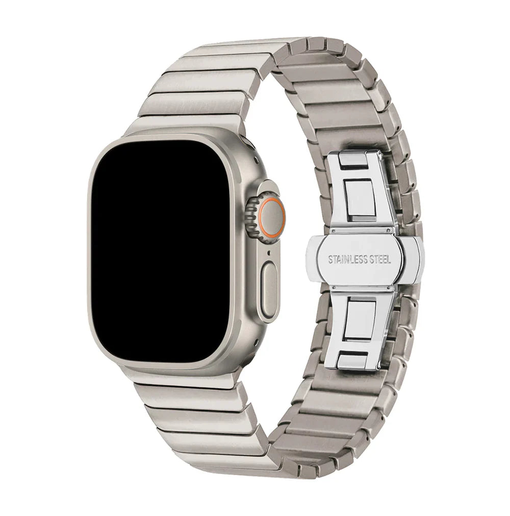 Silber - Edelstahl Gen. 1 | Gliederarmband für Apple Watch-Apple Watch Armbänder kaufen #farbe_silber