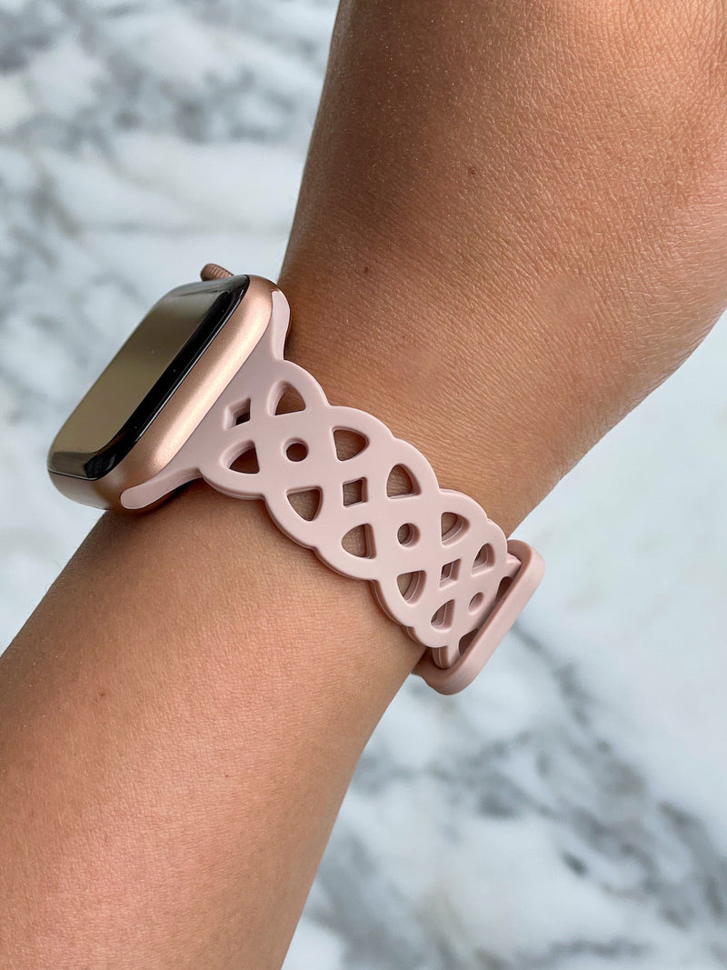 Pink Sand Silikon Hoola Loop | Armband für Apple Watch (Pink)
