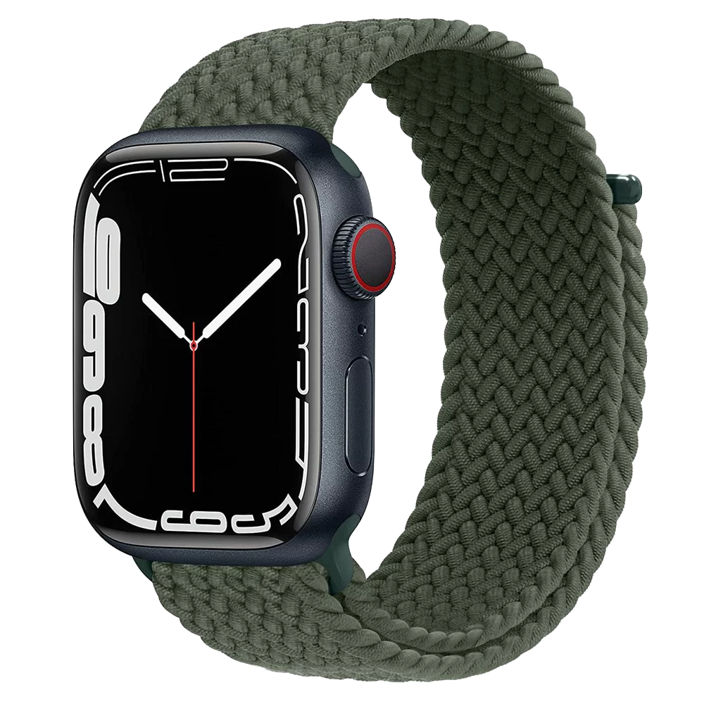 Geflochtenes Nylon Loop Invernessgrün | Armband für Apple Watch (Grün)-Apple Watch Armbänder kaufen