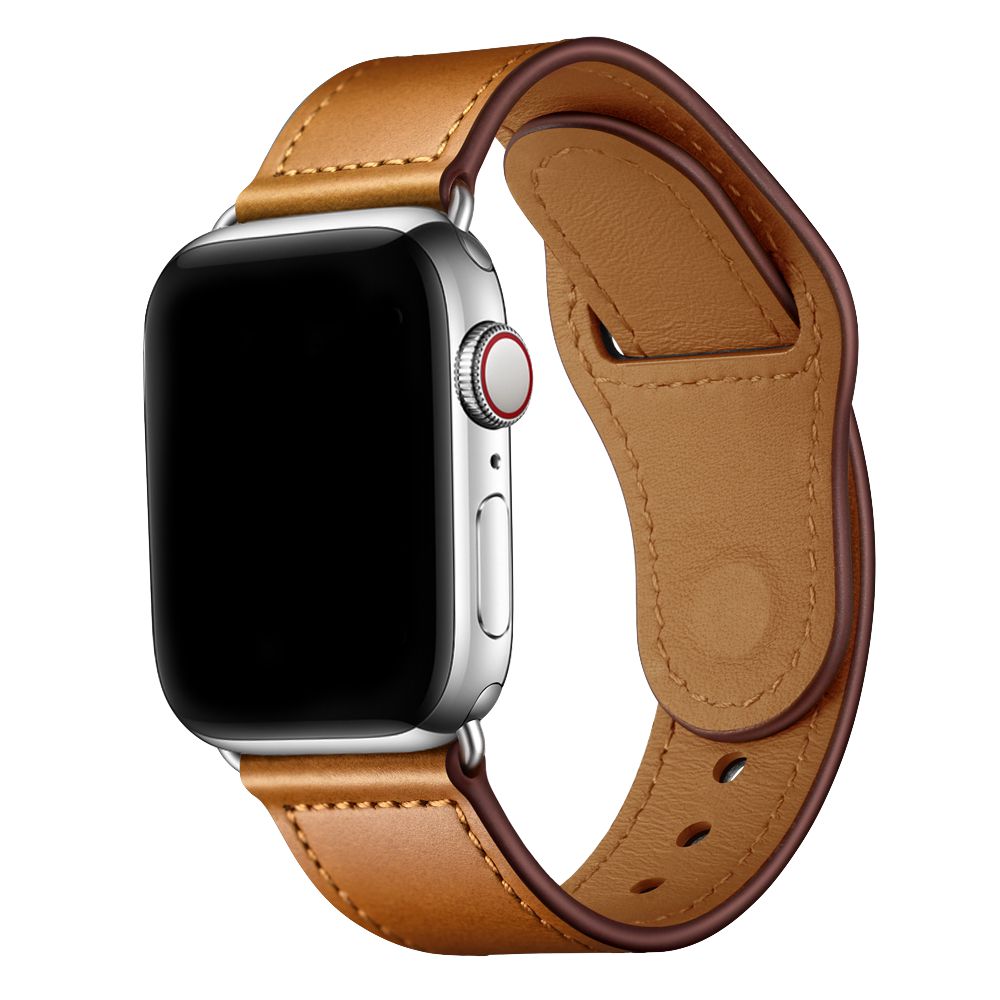 Whisky Brown Leather Loop | Lederarmband für Apple Watch (Braun)-Apple Watch Armbänder kaufen #farbe_whisky brown