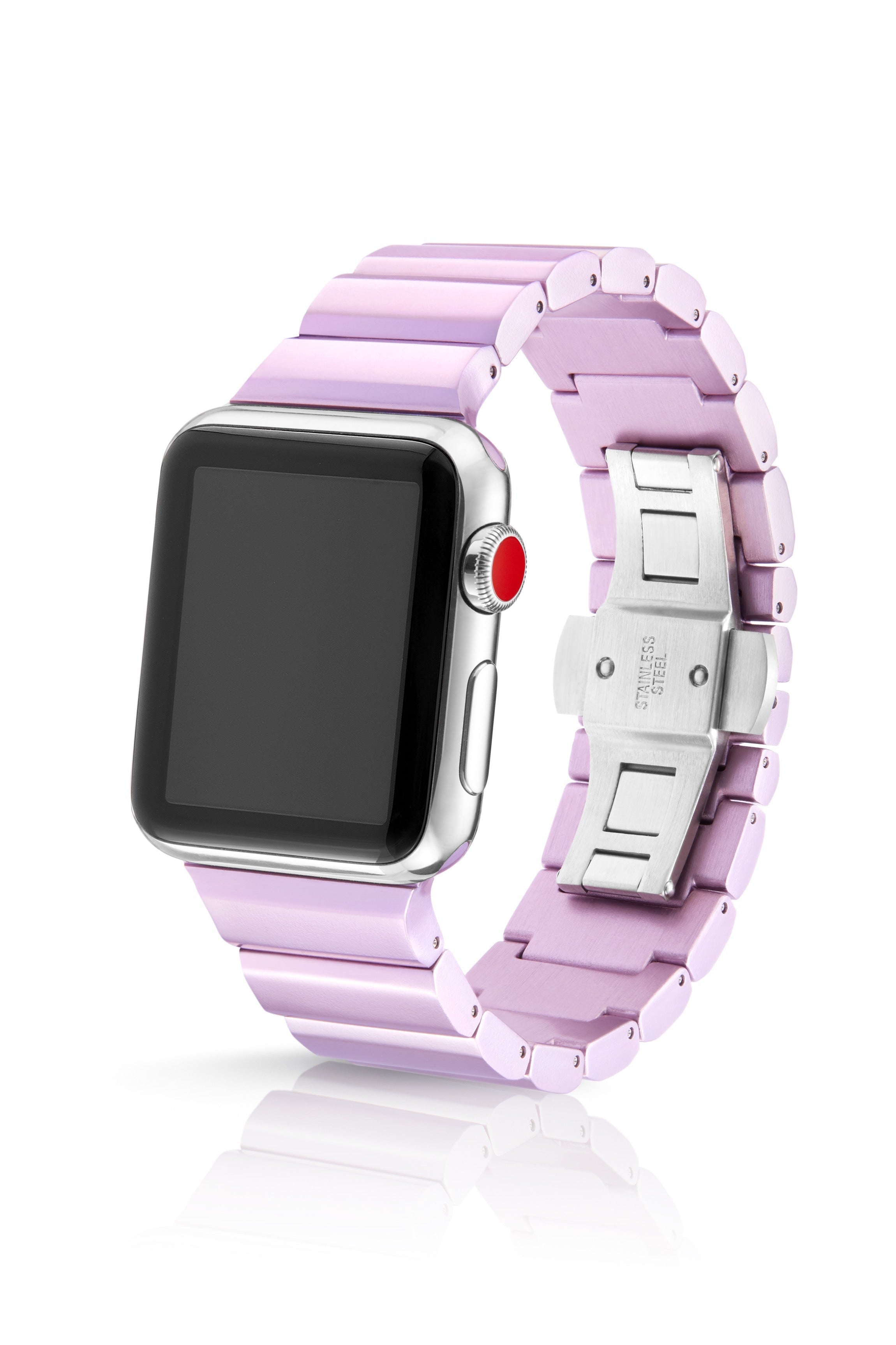 Ligero Lavendel - Eloxiertes Aluminium | Gliederarmband für Apple Watch (Matt Pastell Lila)-Original JUUK Apple Watch Armbands kaufen