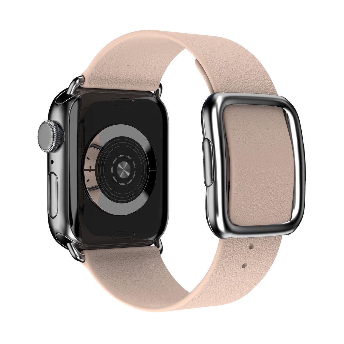 Magnetic Buckle, Modern Buckle Light Pink | Modernes Lederarmband für Apple Watch (Rosa)-Apple Watch Armbänder kaufen #farbe_light pink