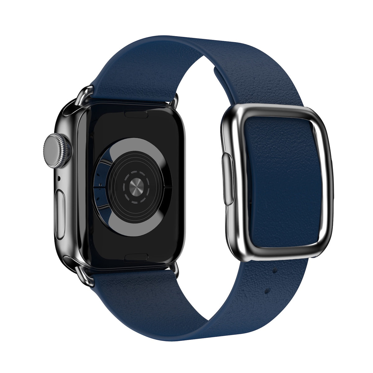 Magnetic Buckle, Modern Buckle Deep Sea | Modernes Lederarmband für Apple Watch (blau)-Apple Watch Armbänder kaufen #farbe_deep sea