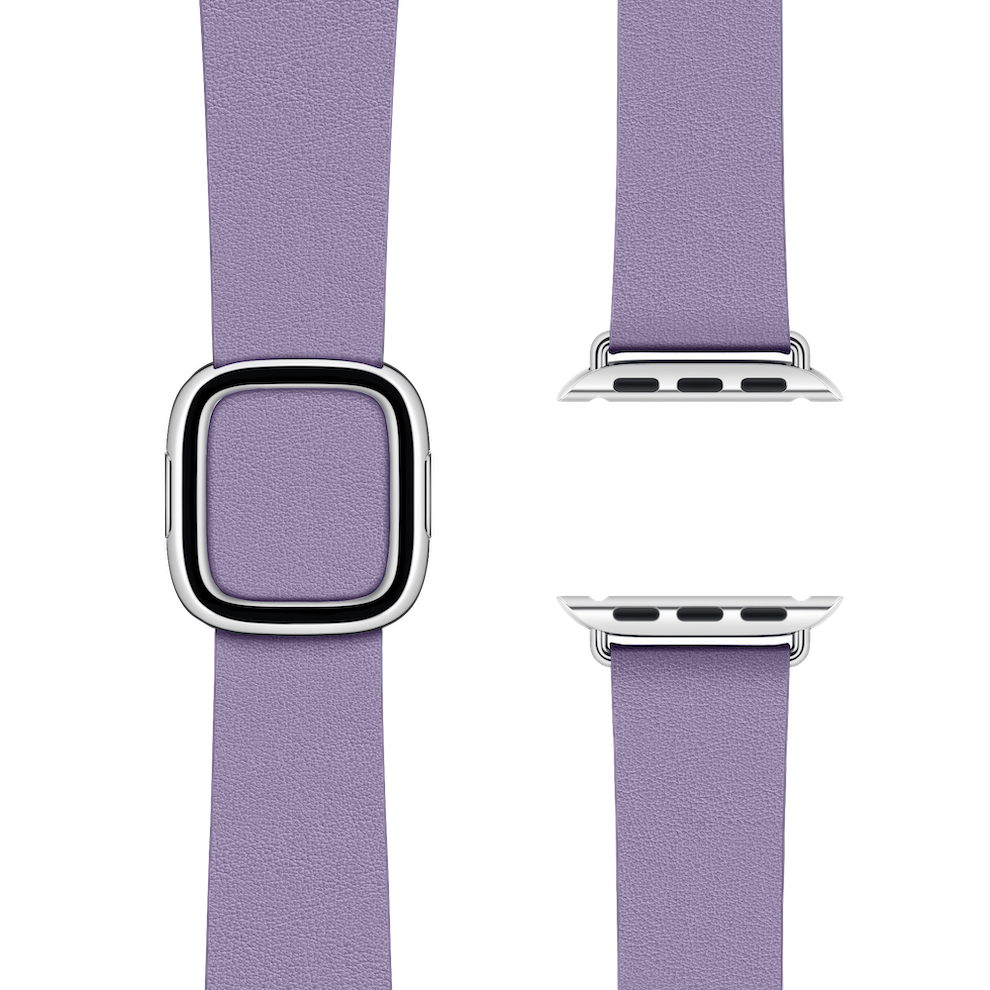 Magnetic Buckle, Modern Buckle Wisteria | Modernes Lederarmband für Apple Watch (Lila)-Apple Watch Armbänder kaufen #farbe_wisteria