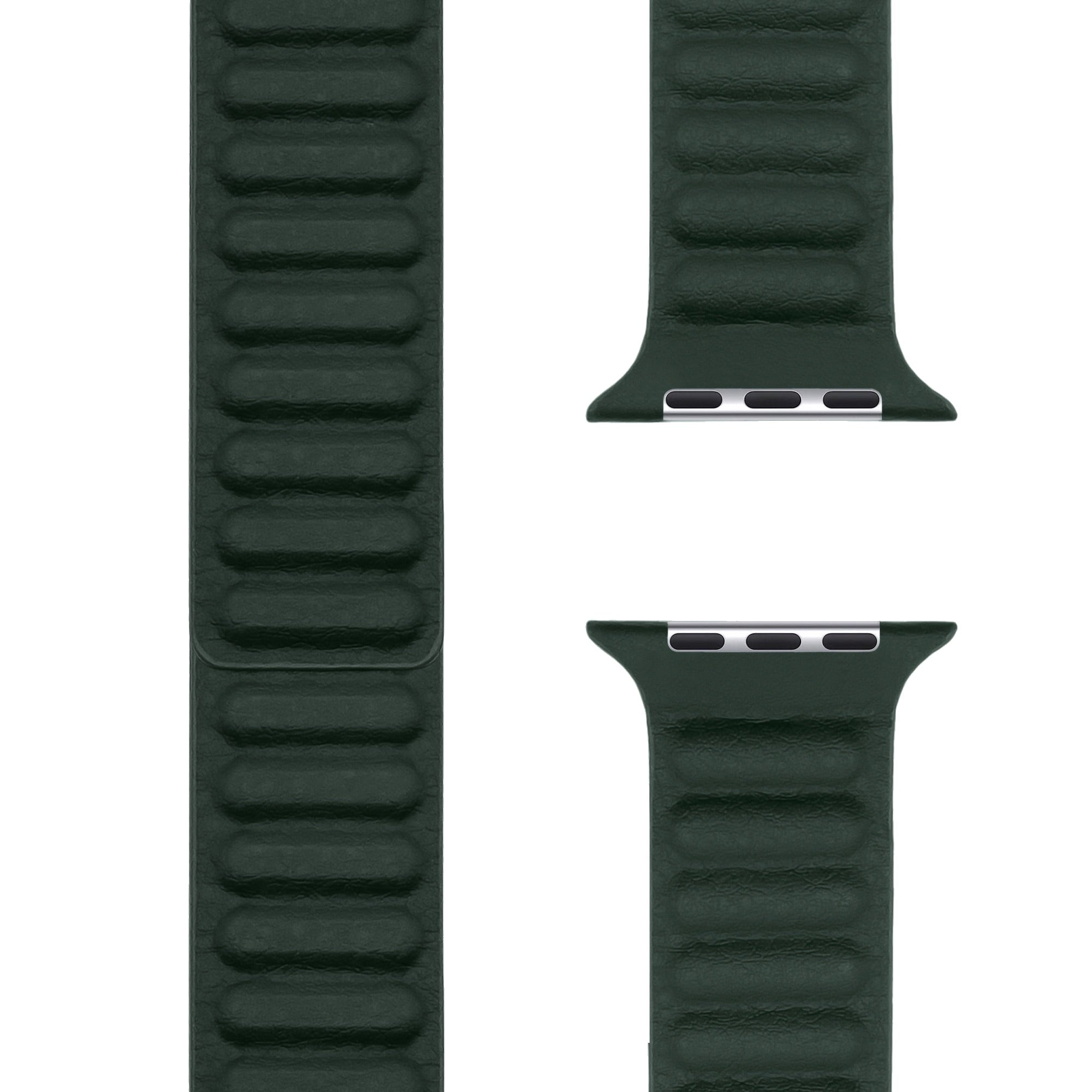Magnetic Leather, Sequoia Green Leather Link | Lederarmband mit Endstück für Apple Watch (Grün)-Apple Watch Armbänder kaufen #farbe_sequoia green