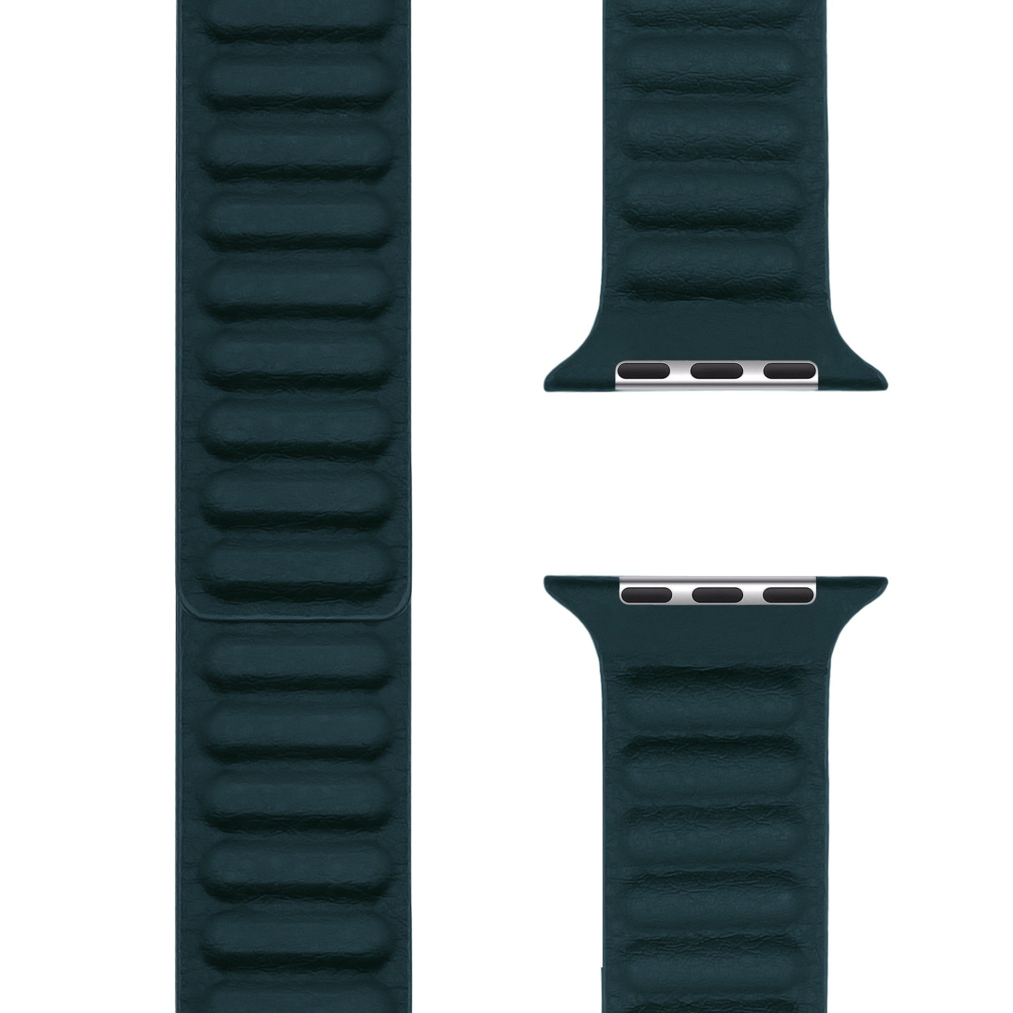Magnetic Leather, Teal Green Leather Link | Lederarmband mit Endstück für Apple Watch (Grün)-Apple Watch Armbänder kaufen #farbe_teal green