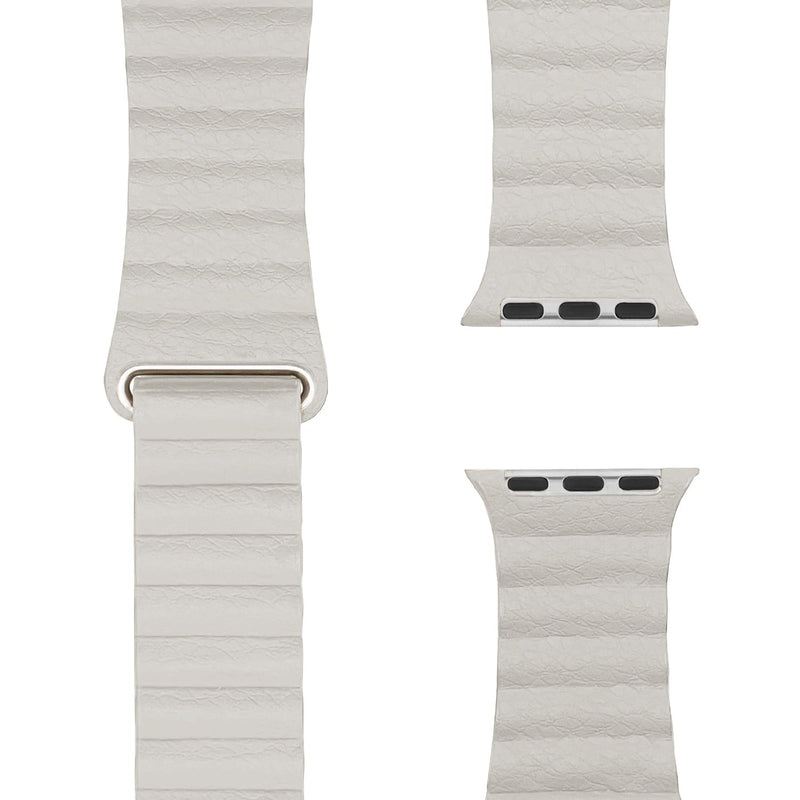 Magnetic Loop Elfenbein | Armband mit Schlaufe für Apple Watch (Weiß)