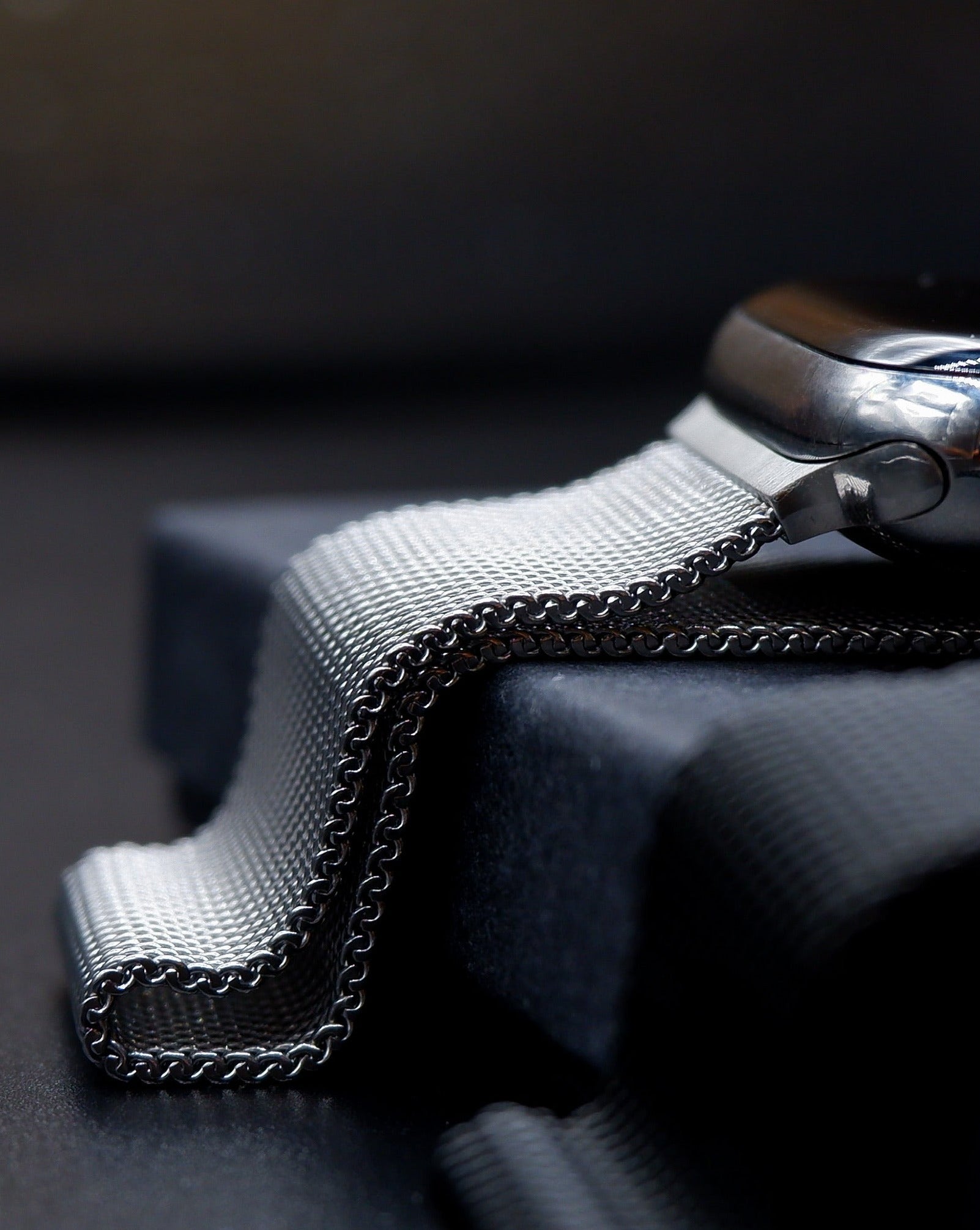 Milanaise Loop Silver | Edelstahlarmband für Apple Watch (Silber)-Apple Watch Armbänder kaufen #farbe_silber