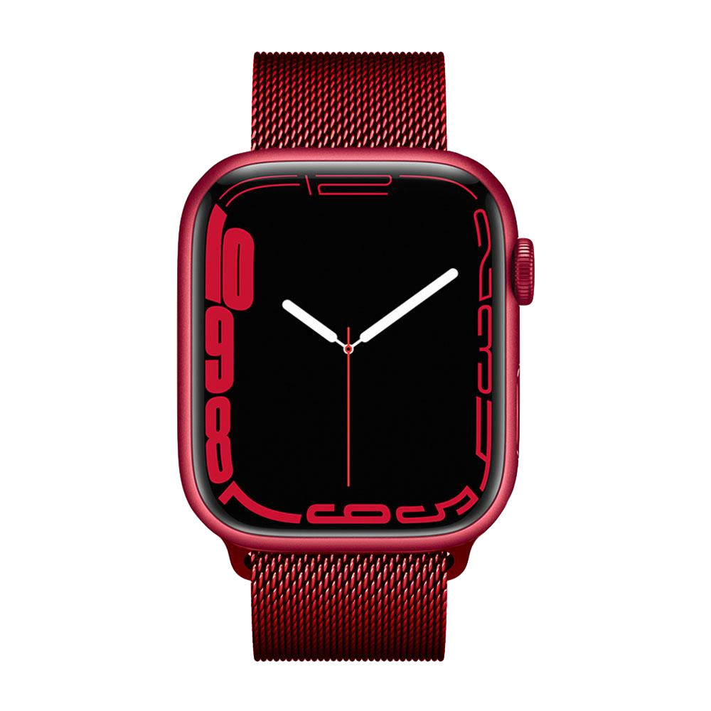 Milanaise Loop Red | Edelstahlarmband für Apple Watch (Rot)-Apple Watch Armbänder kaufen #farbe_rot