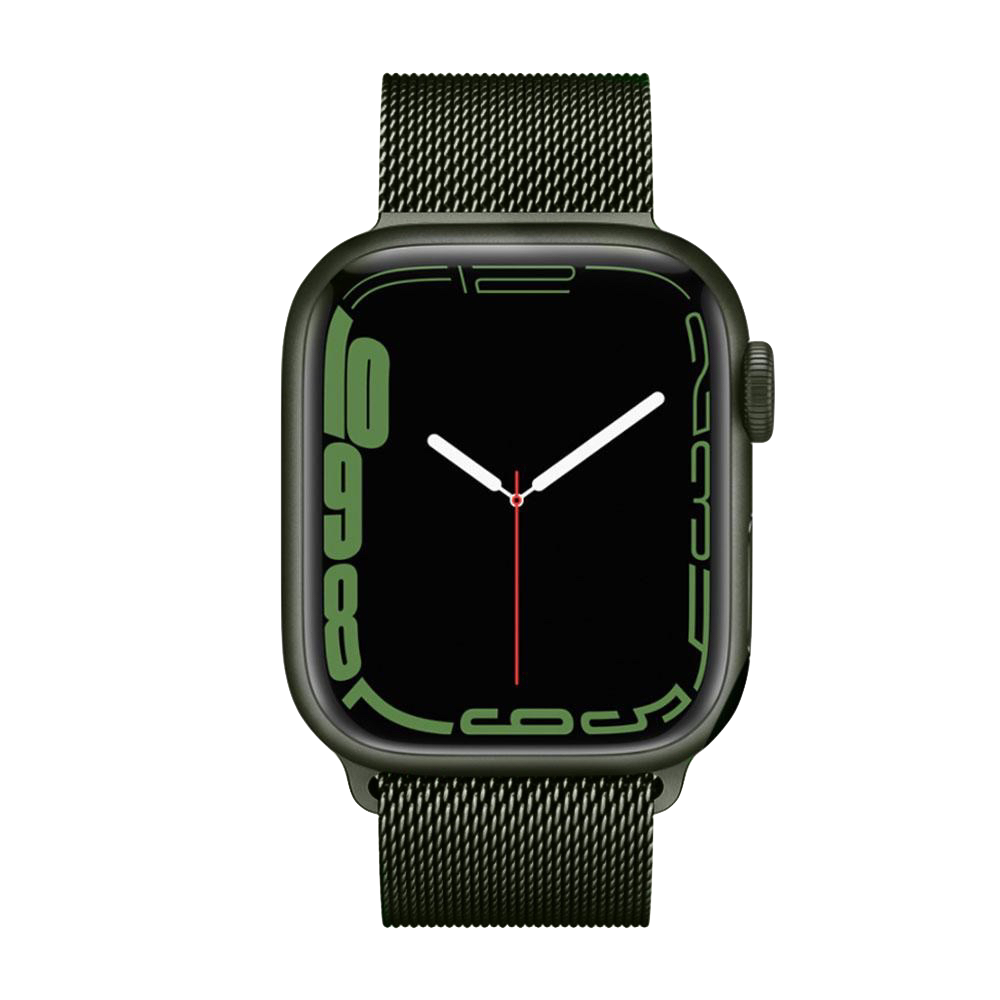 Milanaise Loop S7 Grün | Edelstahlarmband für Apple Watch (Grün)-Apple Watch Armbänder kaufen #farbe_grün