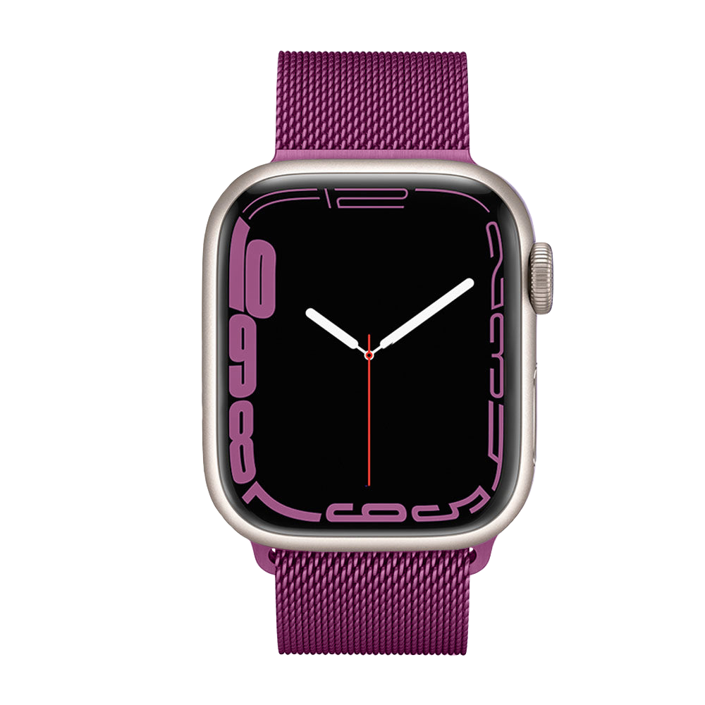 Milanaise Loop Lila | Edelstahlarmband für Apple Watch (Lila)-Apple Watch Armbänder kaufen #farbe_lila