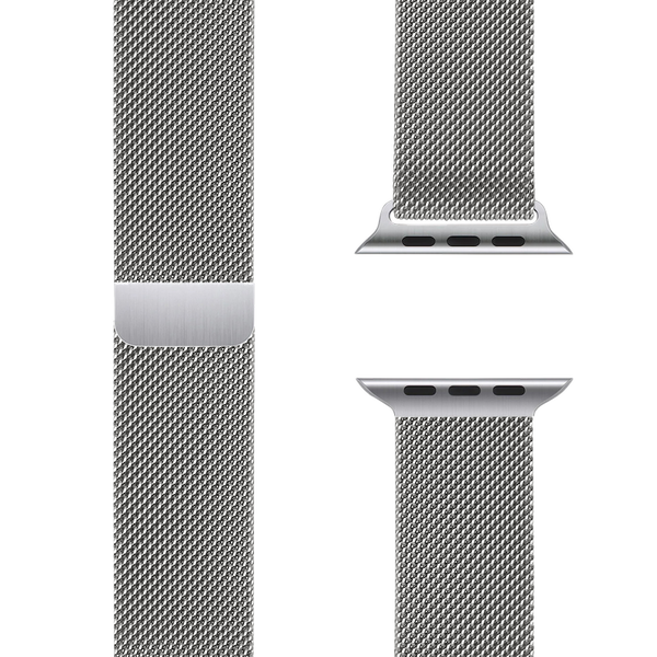 Milanaise Loop Silver | Roestvrijstalen armband voor Apple Watch (zilver)