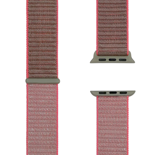 Sport Loop Neon Pink | Geweven Sportbandje voor Apple Watch (roze)