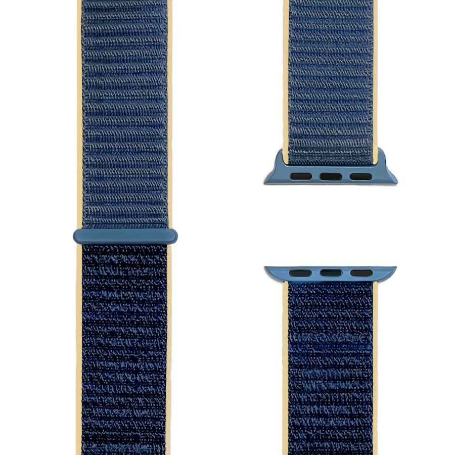 Nylon Sport, Sport Loop Alaskan Blue | Armband für Apple Watch (Blau)-Apple Watch Armbänder kaufen #farbe_alaskan blue