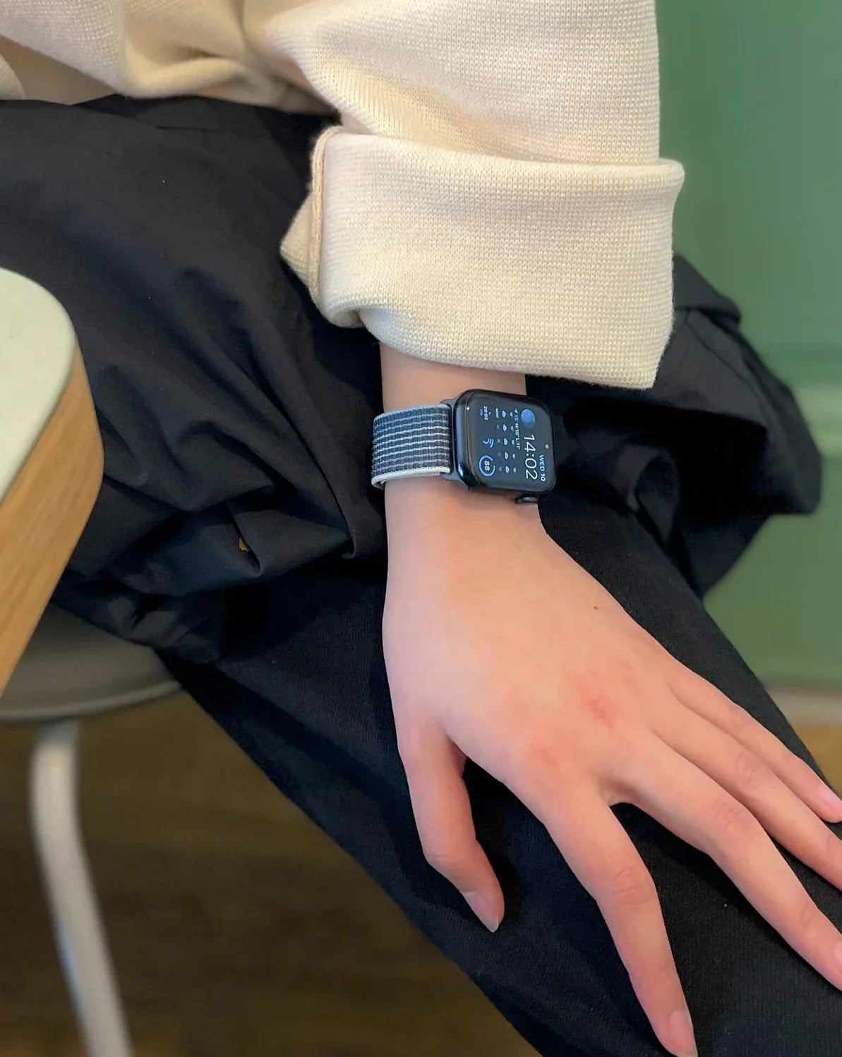 Nylon Sport, Sport Loop Storm Blue | Armband für Apple Watch (Blau)-Apple Watch Armbänder kaufen #farbe_storm blue