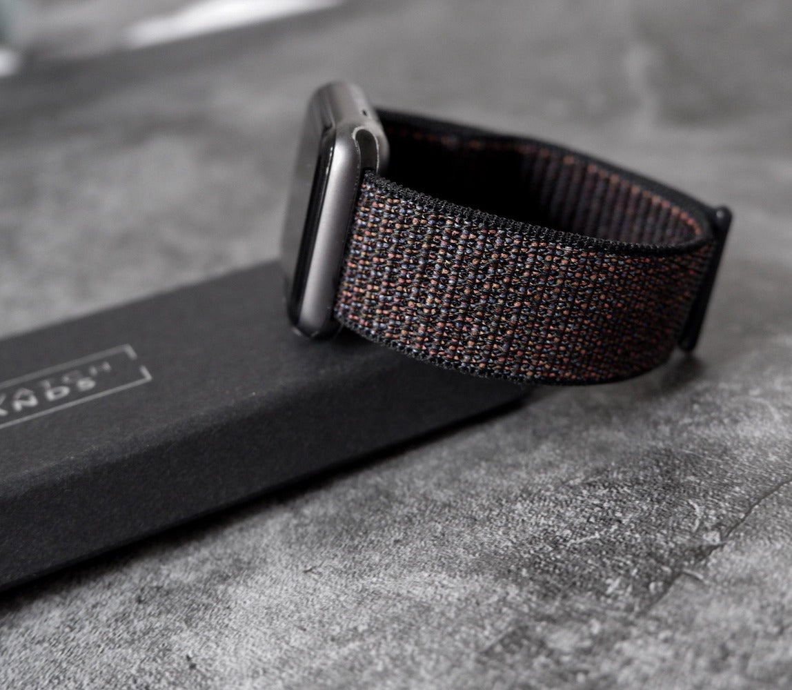 Nylon Sport,Sport Loop Black | Armband für Apple Watch (Schwarz)-Apple Watch Armbänder kaufen #farbe_black