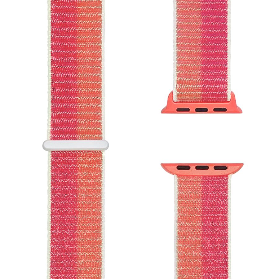 Nylon Sport, Sport Loop Nektarine/Pfingstrose | Armband für Apple Watch (Pink)-Apple Watch Armbänder kaufen #farbe_nektarine pfingstrose
