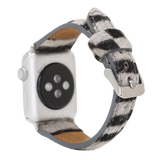 Furry Zebra Slim | Lederarmband für Apple Watch (Mehrfarbig)