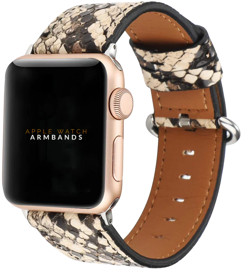 Pink Beige Medusa Classic | Armband aus Kunstleder für Apple Watch (Mehrfarbig)-Apple Watch Armbänder kaufen #farbe_pink beige