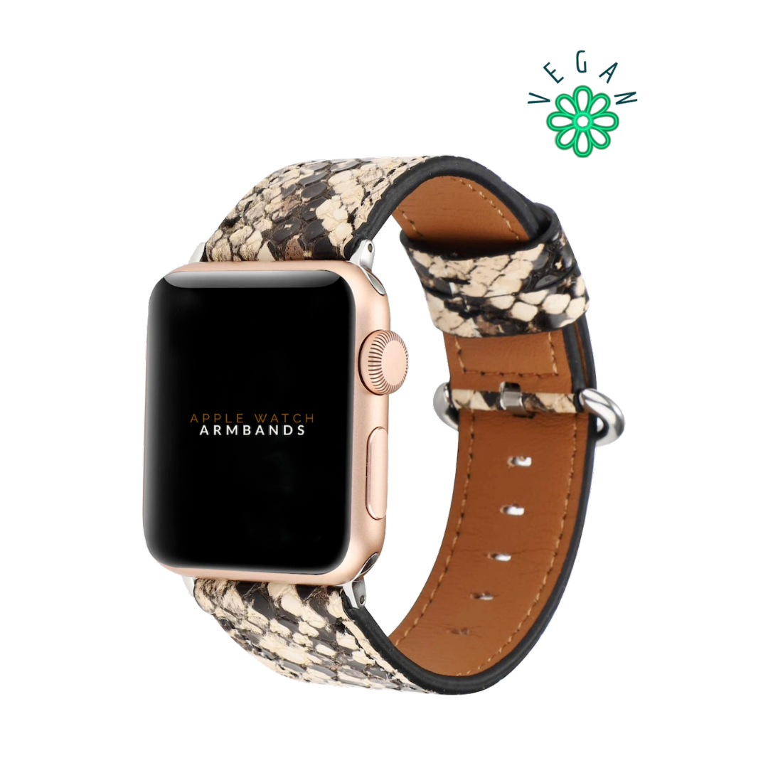 Pink Beige Medusa Classic | Armband aus Kunstleder für Apple Watch (Mehrfarbig)-Apple Watch Armbänder kaufen
