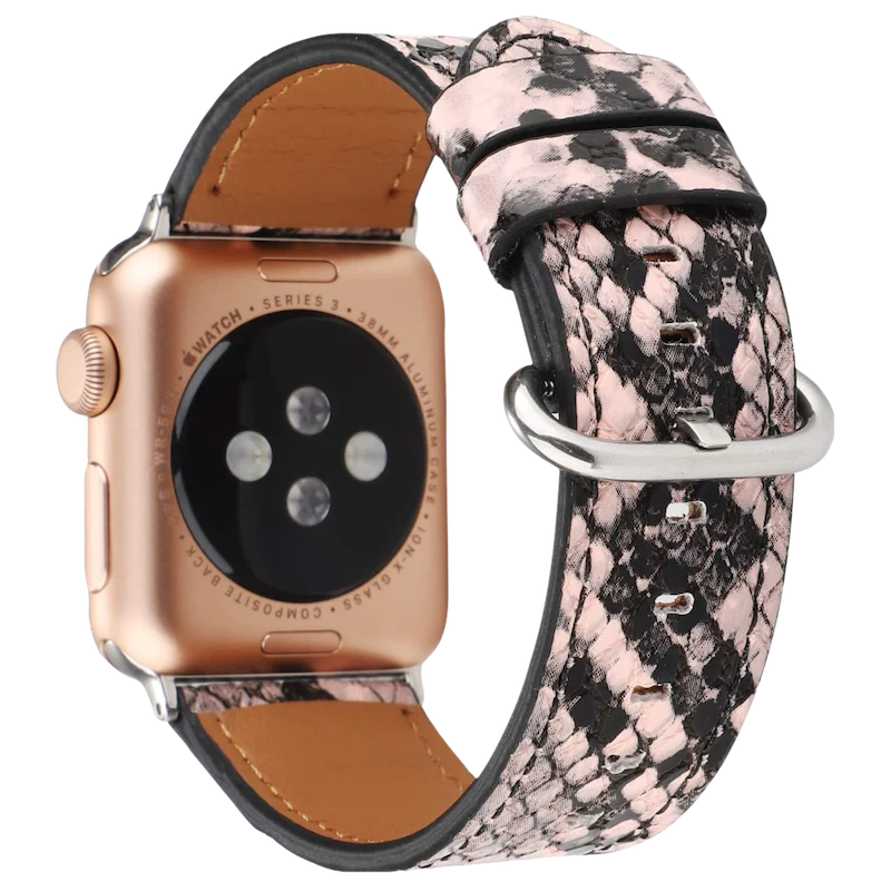 Pink Medusa Classic | Armband aus Kunstleder für Apple Watch (Mehrfarbig)-Apple Watch Armbänder kaufen #farbe_pink