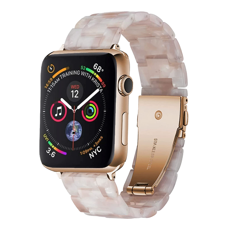 Rose Quartz Resin Classic | Armband für Apple Watch (Pink)-Apple Watch Armbänder kaufen