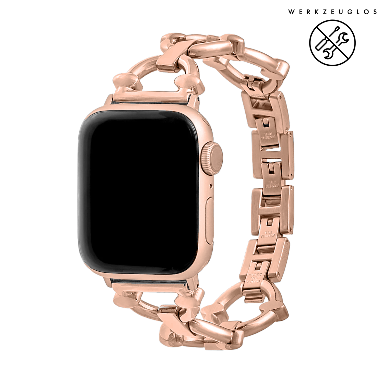 Roségold Metal Chain Odette | Gliederarmband für Apple Watch (Roségold)-Apple Watch Armbänder kaufen