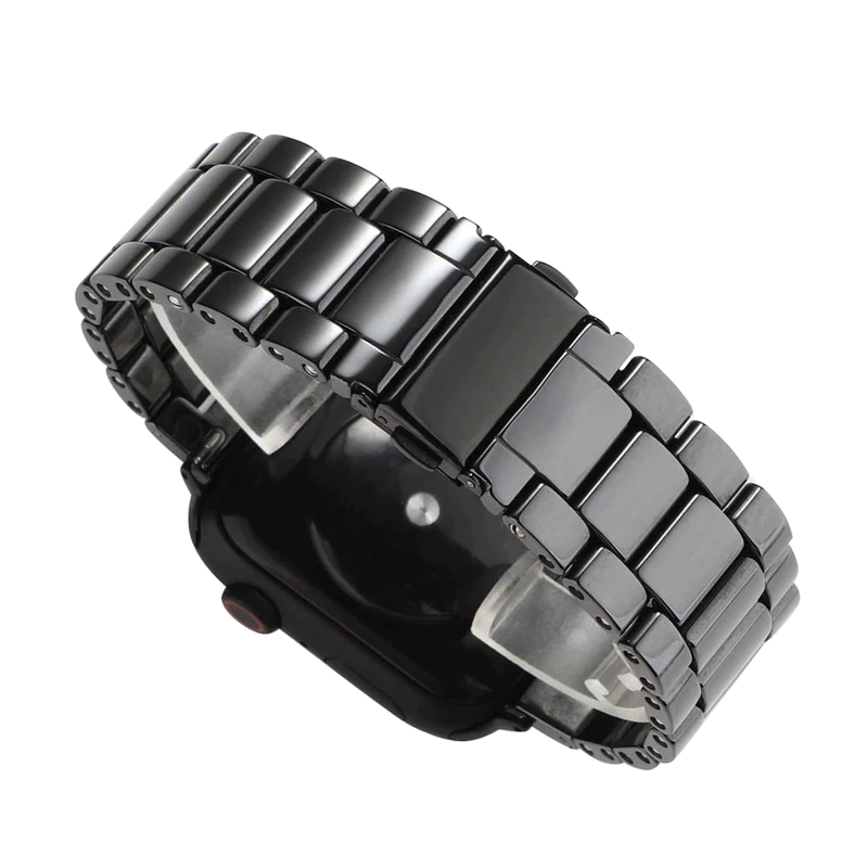Shiny Ceramic Classic | Armband aus Keramik für Apple Watch-Apple Watch Armbänder kaufen #farbe_schwarz