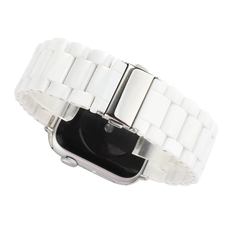 Shiny Ceramic Classic | Armband aus Keramik für Apple Watch-Apple Watch Armbänder kaufen #farbe_weiß