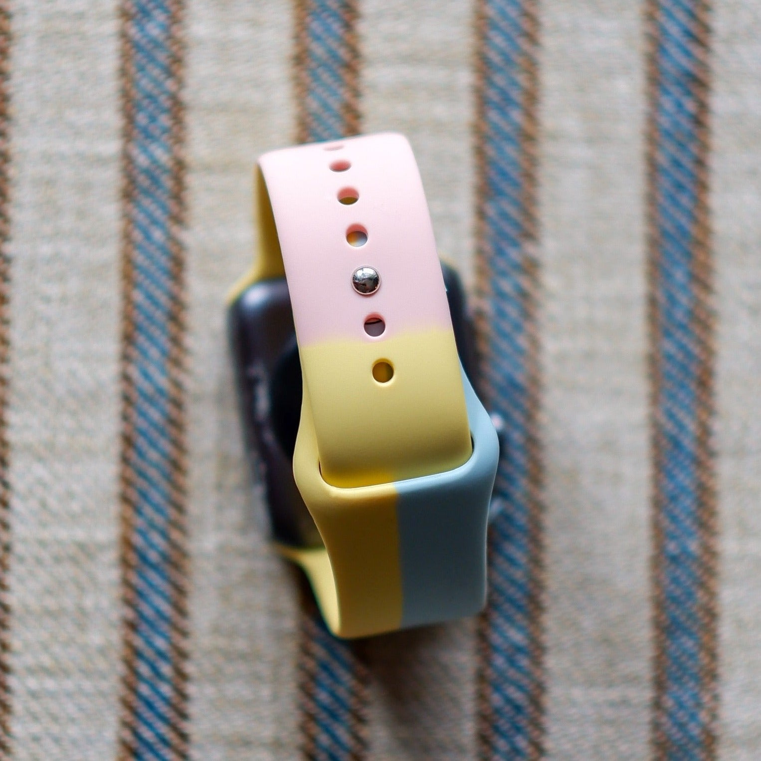 Sunrise Silikon Colour-Block Loop | Armband für Apple Watch (Mehrfarbig)-Apple Watch Armbänder kaufen #farbe_sunrise