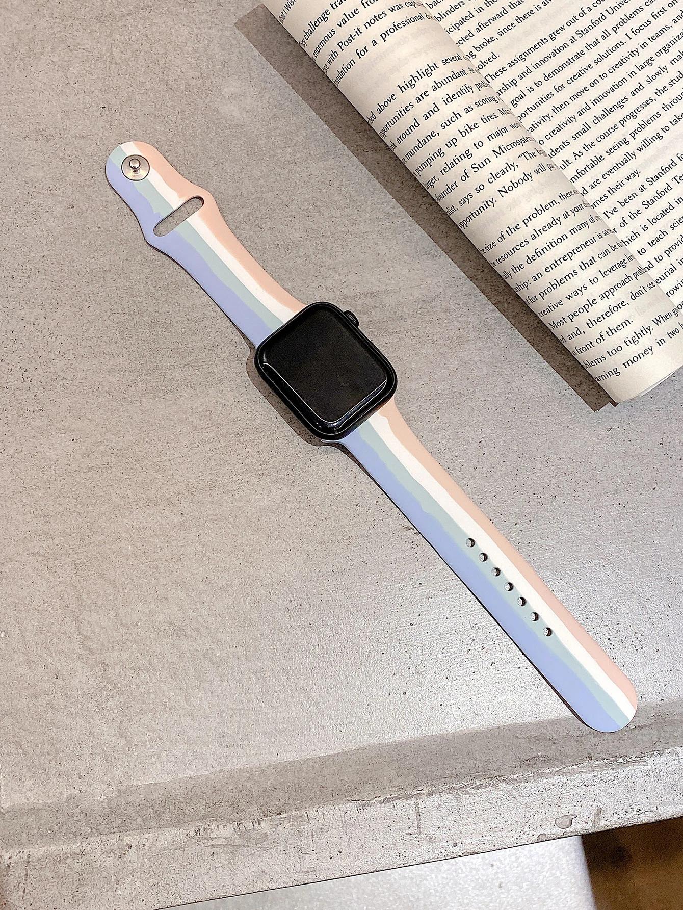 Silikon Light Colour-Block Loop | Armband für Apple Watch (Mehrfarbig)-Apple Watch Armbänder kaufen #farbe_light