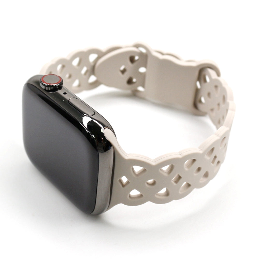 Starlight Silikon Hoola Loop | Armband für Apple Watch (Schwarz)-Apple Watch Armbänder kaufen #farbe_polarstern