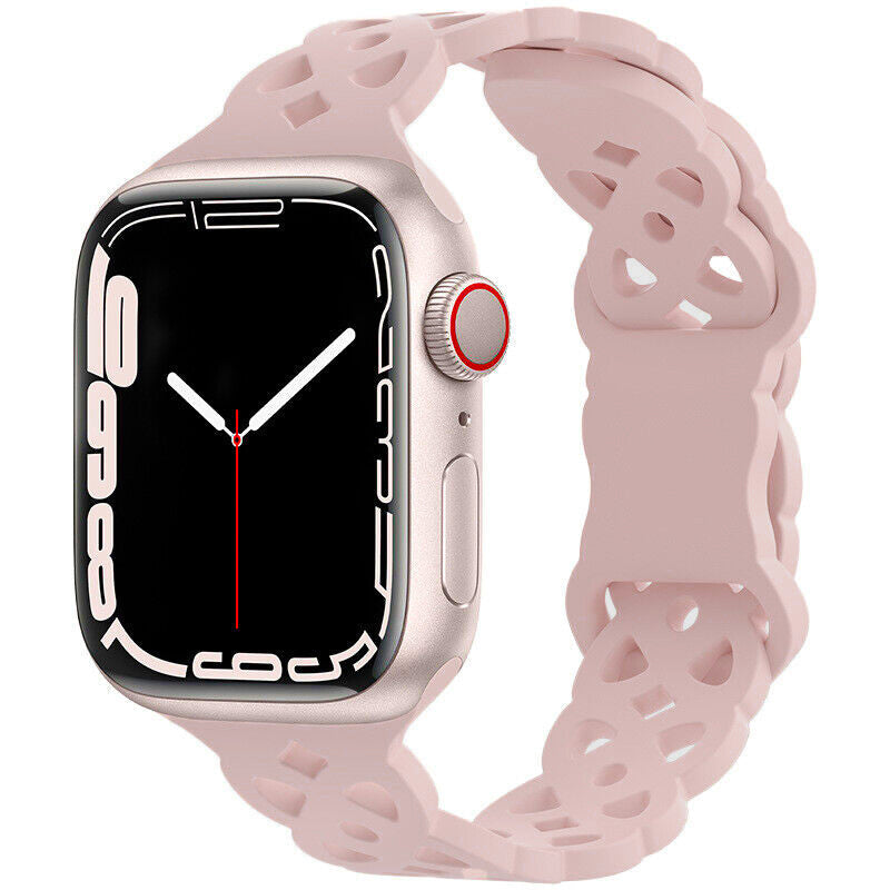 Pink Sand Silikon Hoola Loop | Armband für Apple Watch (Pink)-Apple Watch Armbänder kaufen #farbe_pink