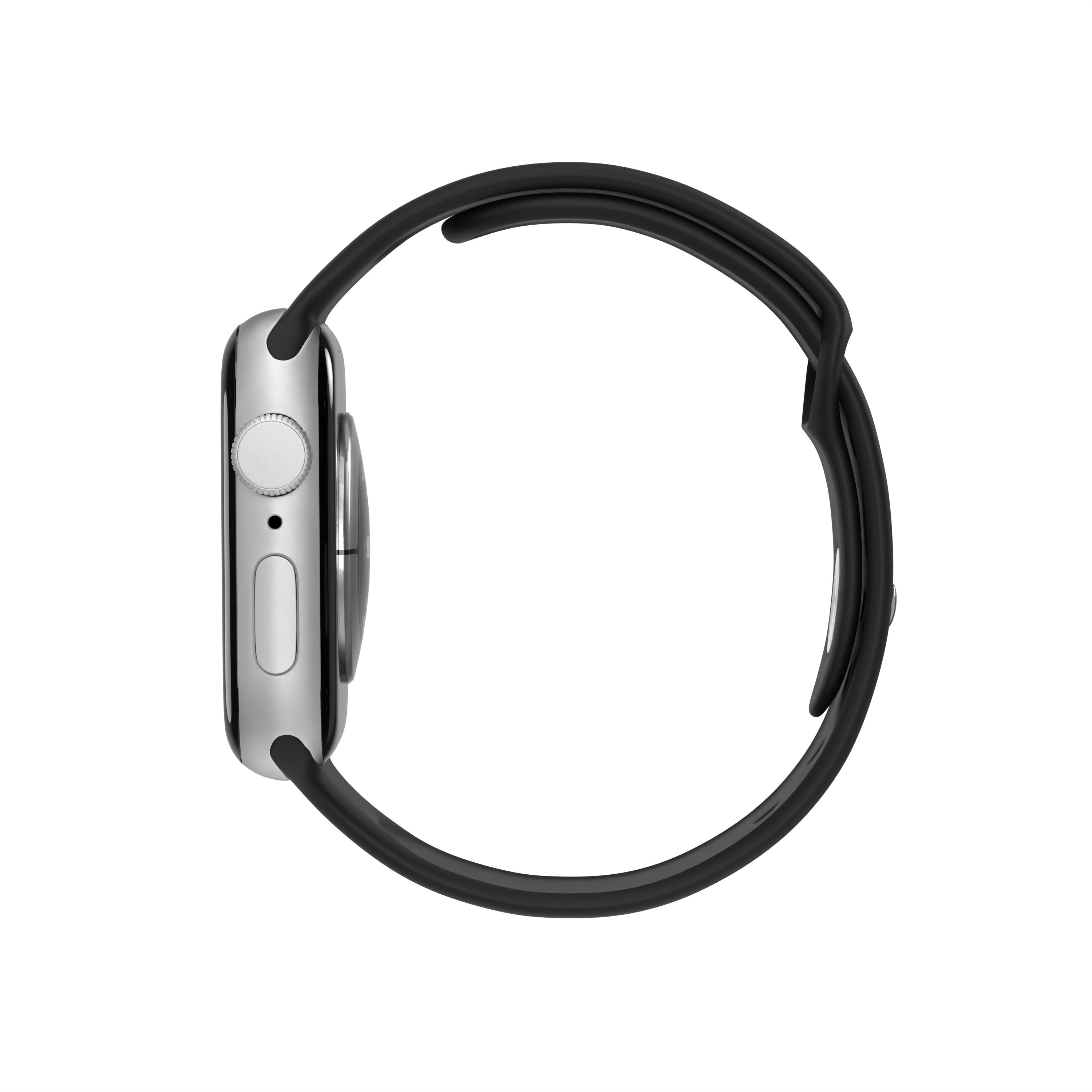 Black Silikon Loop | Armband für Apple Watch (Schwarz)-Apple Watch Armbänder kaufen #farbe_schwarz