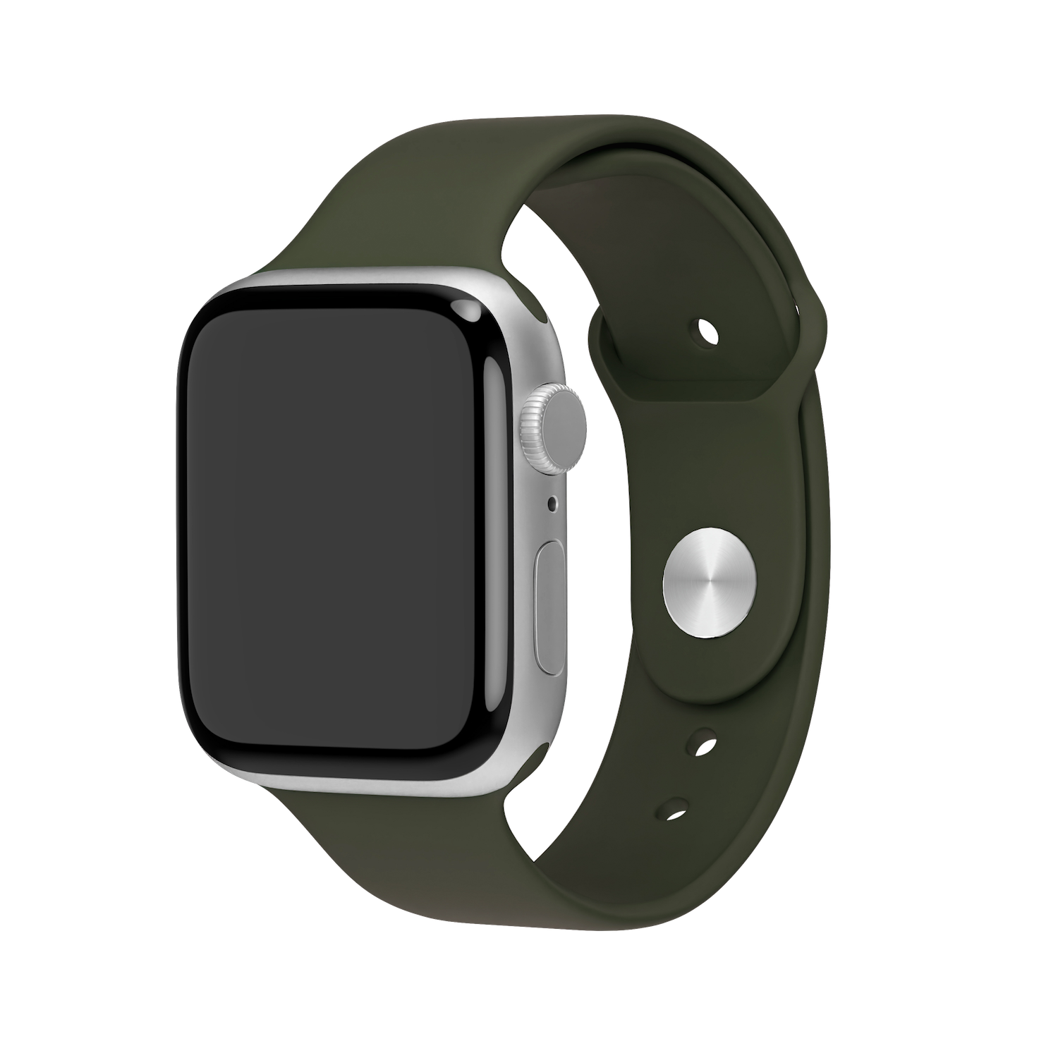 Dark Olive Silikon Loop | Sportarmband für Apple Watch (Grün)-Apple Watch Armbänder kaufen #farbe_dark olive