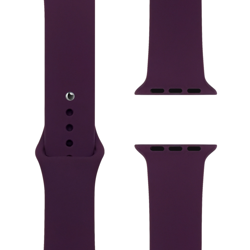 Dark Cherry Silikon Loop | Sportarmband für Apple Watch (Lila)-Apple Watch Armbänder kaufen #farbe_dark cherry