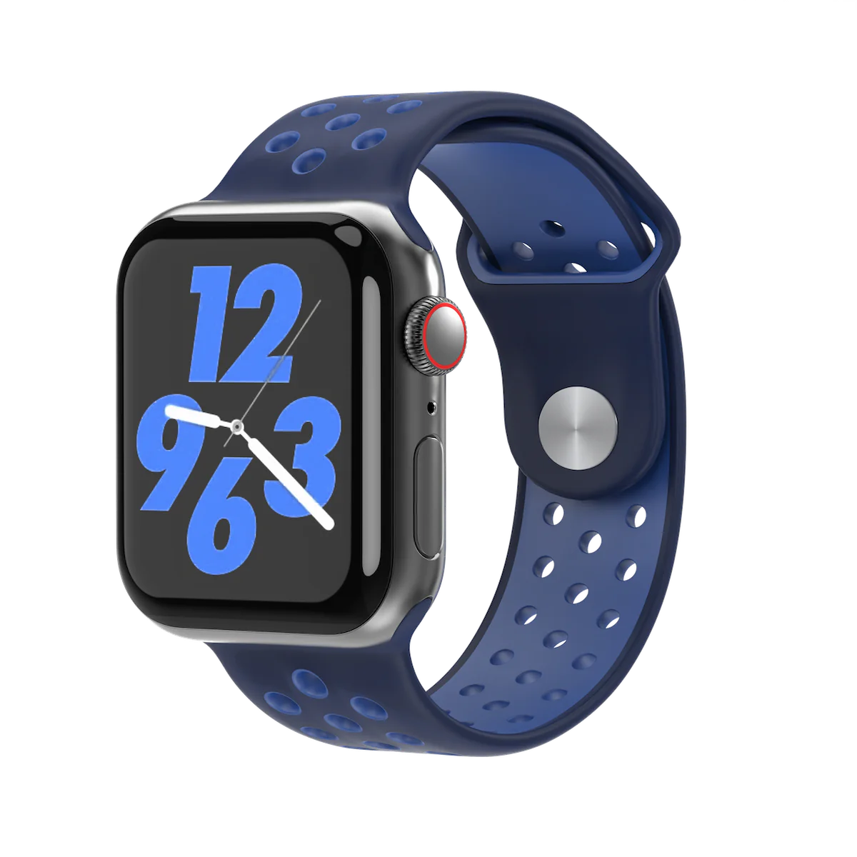 Midnight Navy/Mystic Navy Silikon Loop | Sportarmband für Apple Watch (Blau)-Apple Watch Armbänder kaufen #farbe_midnight navy/mystic