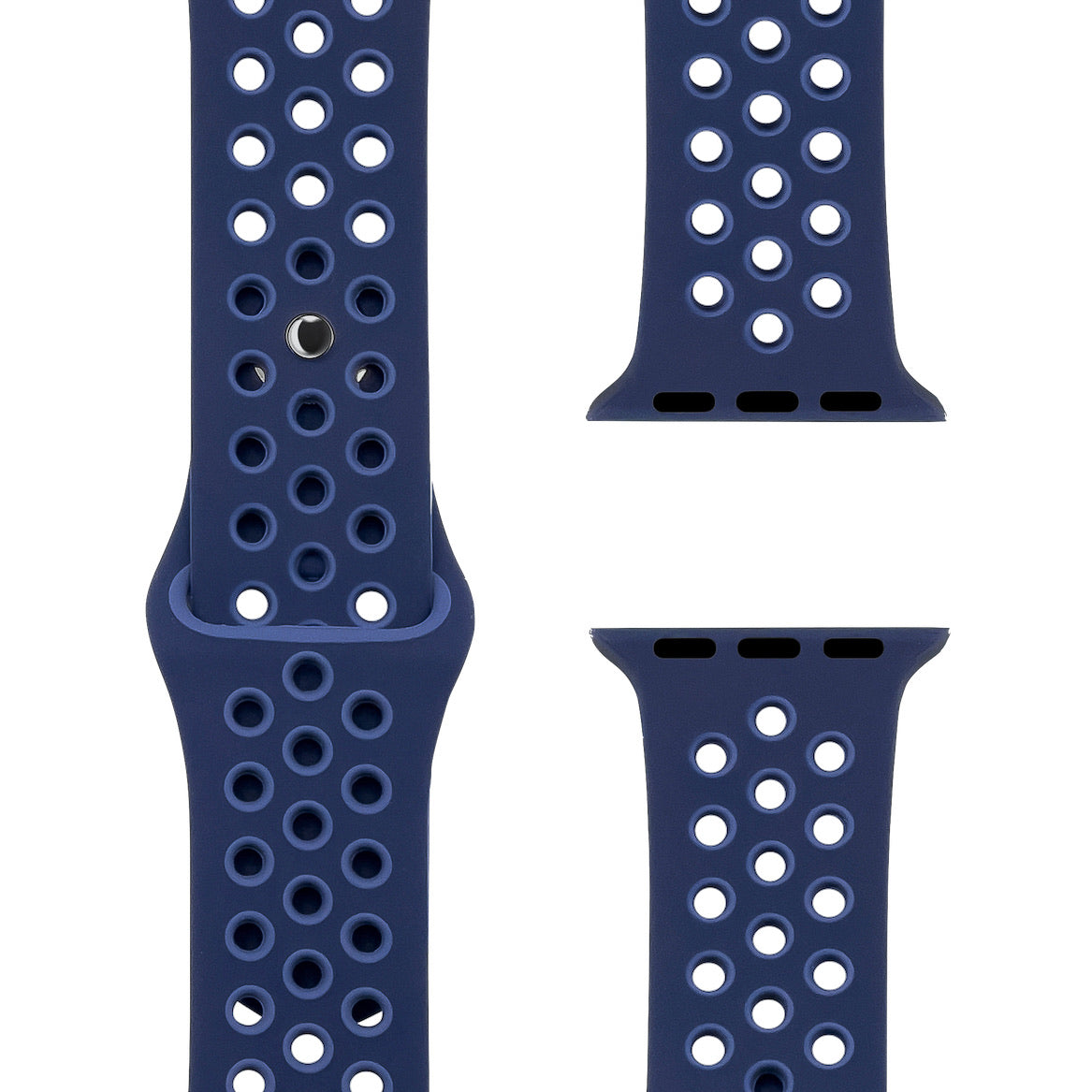 Midnight Navy/Mystic Navy Silikon Loop | Sportarmband für Apple Watch (Blau)-Apple Watch Armbänder kaufen #farbe_midnight navy/mystic