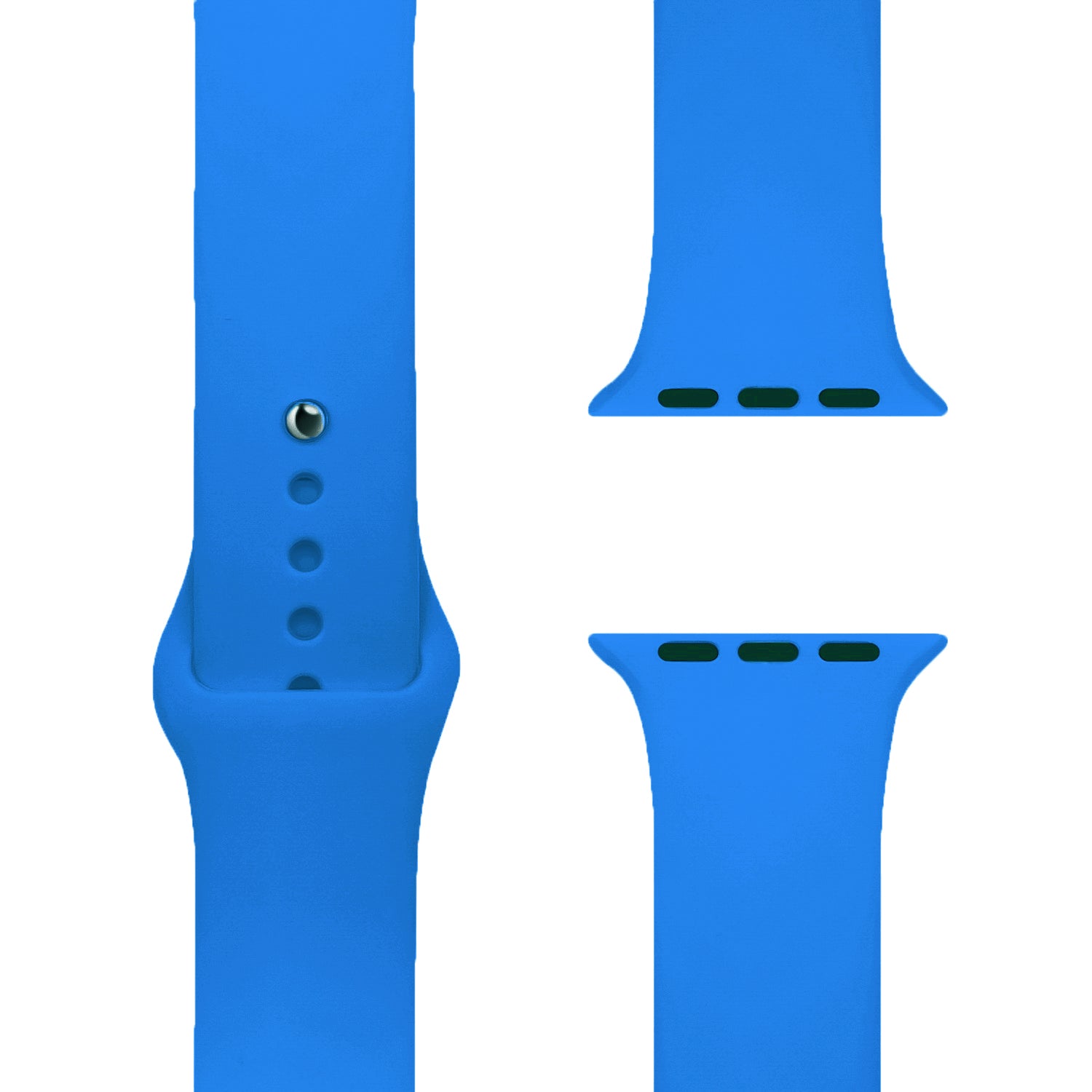 Capri Blue Silikon Loop | Sportarmband für Apple Watch (Blau)-Apple Watch Armbänder kaufen #farbe_capri blue