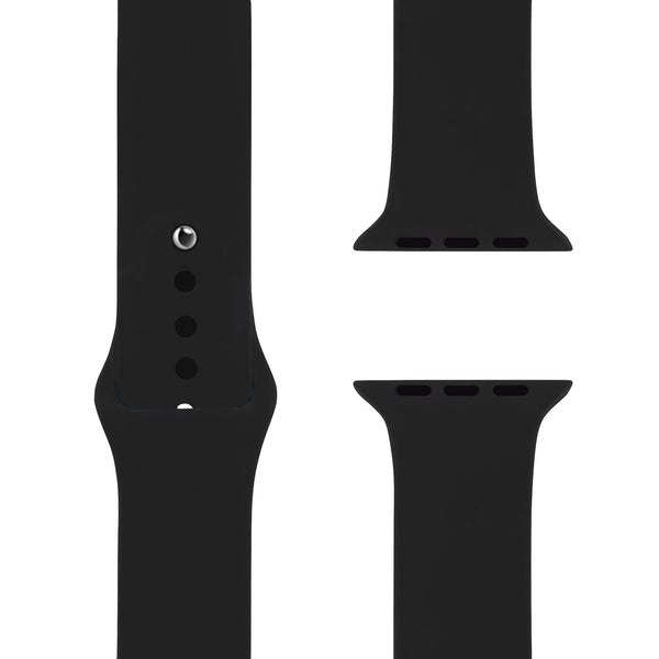 Black Silikon Loop | Sportbandje voor Apple Watch (zwart)