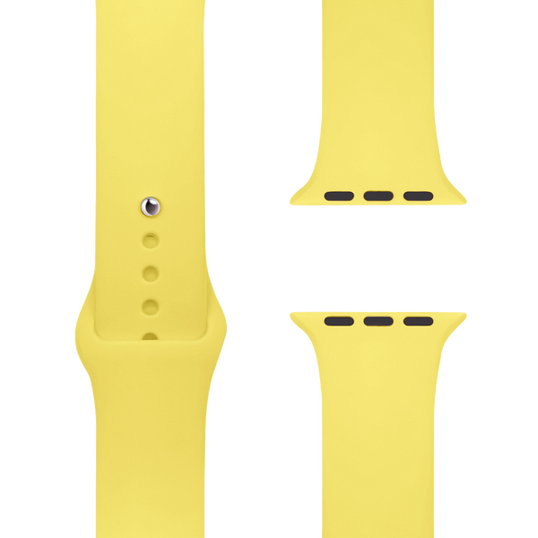 Lemin Zest Silikon Loop | Sportbandje voor Apple Watch (geel)