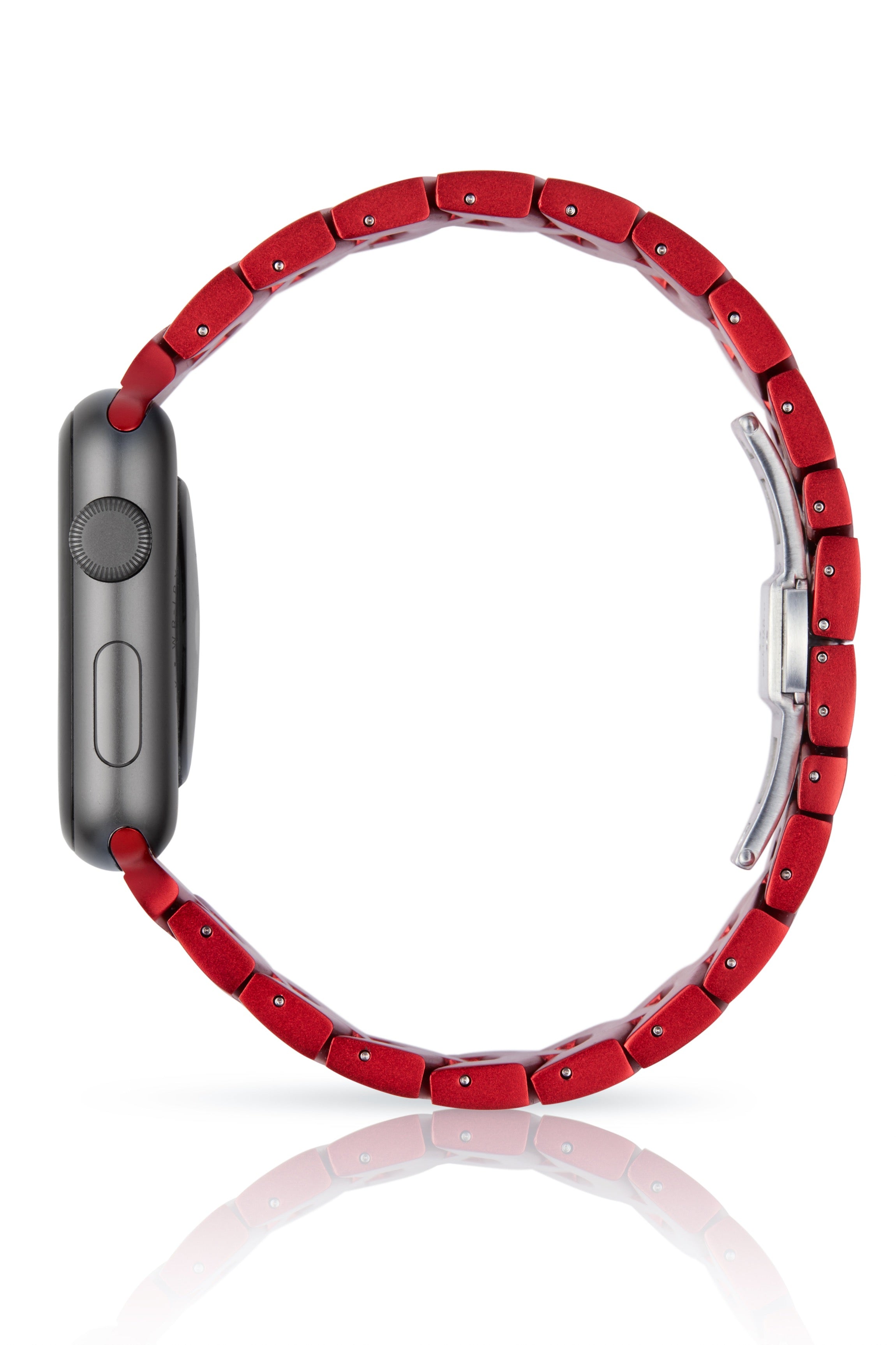 Vitero Crimson - Eloxiertes Aluminium | Gliederarmband für Apple Watch (Matt Rot)-Original JUUK Apple Watch Armbands kaufen
